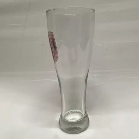 Widmer Brothers Pilsner Glass 9” Beer Stein Clear Red White Black Gold Logo GUC - Picture 10 of 11